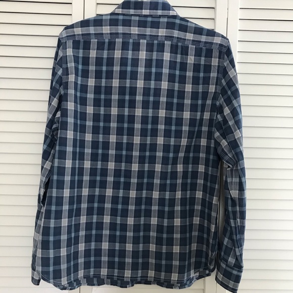 Lauren Ralph Lauren Casual Blue Plaid Shirt SZ XL - Picture 3 of 4